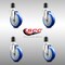 Service Caster 5 Inch 316SS Blue Polyurethane Swivel 1-3/4 Inch Expanding Stem Caster Set SCC SCC-SS316EX20S514-PPUB-BLUE-134-4 - alternate 2